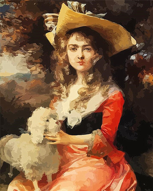 Portrait of Marie by François Flameng - Van-Go Paint-By-Number Kit