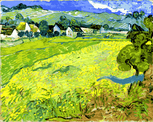"Les Vessenots" in Auvers by Van Gogh - Van-Go Paint-By-Number Kit