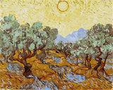 Olive Trees with Yellow Sky and Sun by Vincent Van Gogh - Van-Go Paint-By-Number Kit
