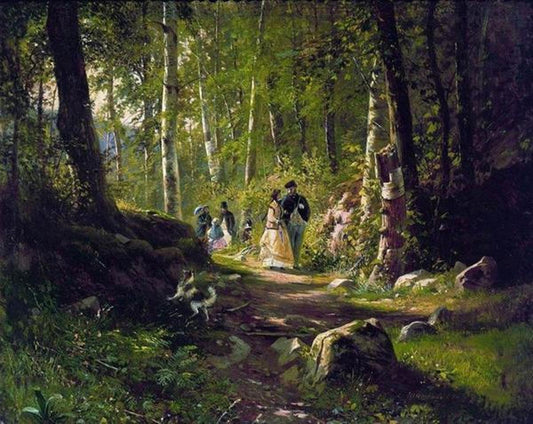 A Walk in the Forest by Ivan Shishkin - Van-Go Paint-By-Number Kit