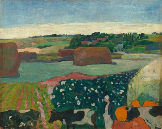 Haystacks in Brittany by Paul Gauguin - Van-Go Paint-By-Number Kit