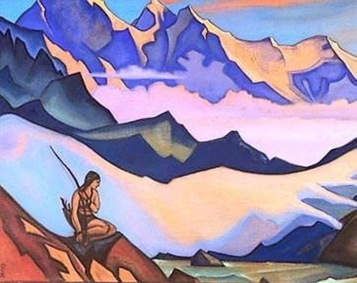 Snow maiden, 1947 by Nicholas Roerich - Van-Go Paint-By-Number Kit