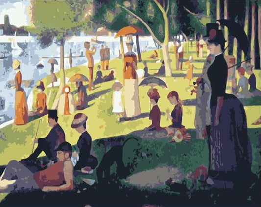 A Sunday Afternoon on the Island of La Grande Jatte by Georges Seurat - Van-Go Paint-By-Number Kit