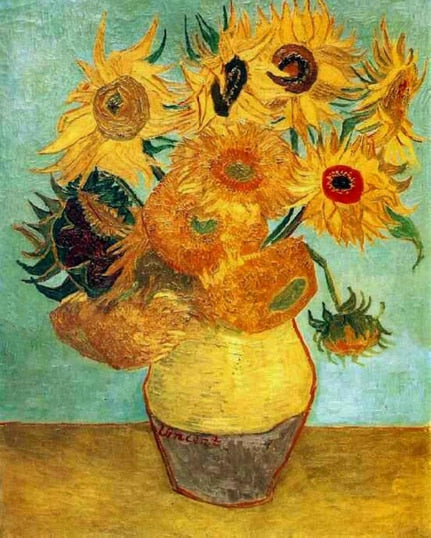 Sunflowers by Vincent Van Gogh - Van-Go Paint-By-Number Kit