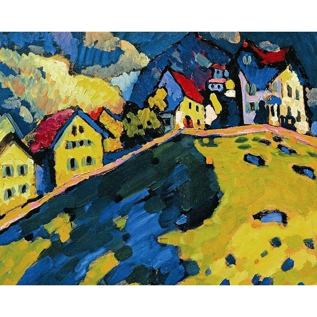 House in Murnau by Wassily Kandinsky - Van-Go Paint-By-Number Kit