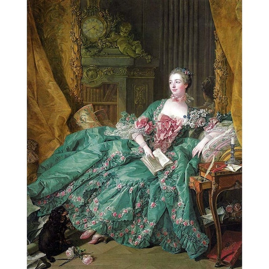 Portrait of Madame de Pompadour by Francois Boucher - Van-Go Paint-By-Number Kit