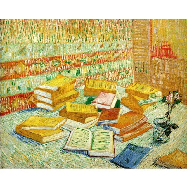 Still life with French novels and a rose by Van Gogh - Paint-By-Number Kit