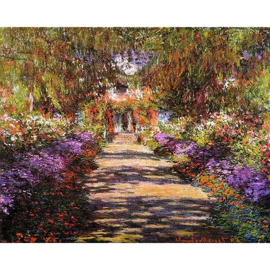 Garden path by Claude Monet - Van-Go Paint-By-Number Kit
