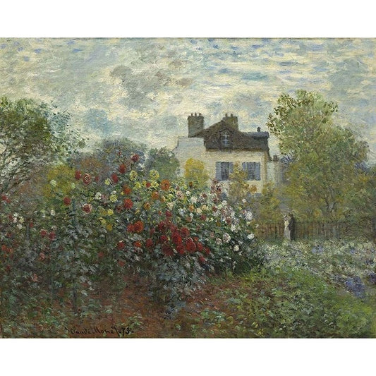 The Garden of Monet at Argenteuil by Claude Monet - Van-Go Paint-By-Number Kit