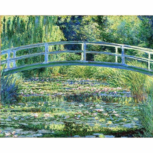Japanese bridge by Claude Monet - Van-Go Paint-By-Number Kit