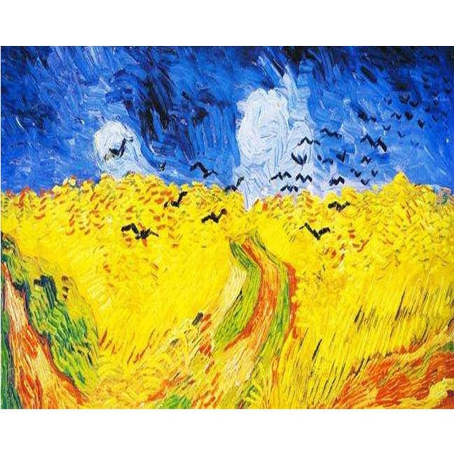 Wheatfield with Crows (Van Gogh) - Van-Go Paint-By-Number Kit