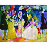 Group in crinolines by Wassily Kandinsky - Van-Go Paint-By-Number Kit