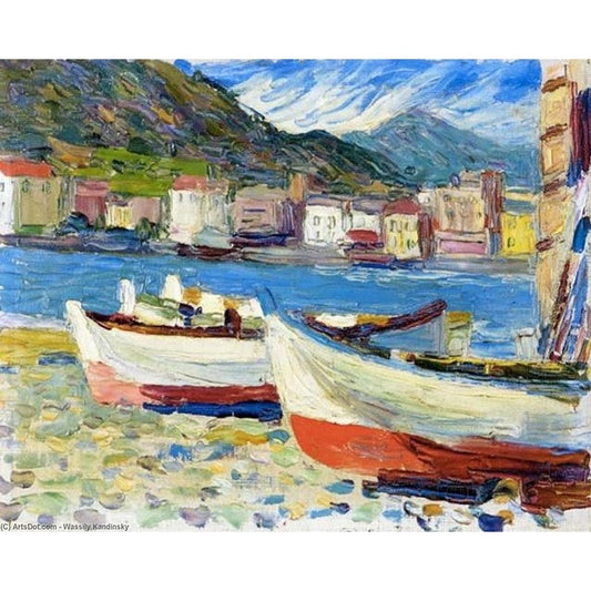Boats. Rapallo by Wassily Kandinsky - Paint-By-Number Kit