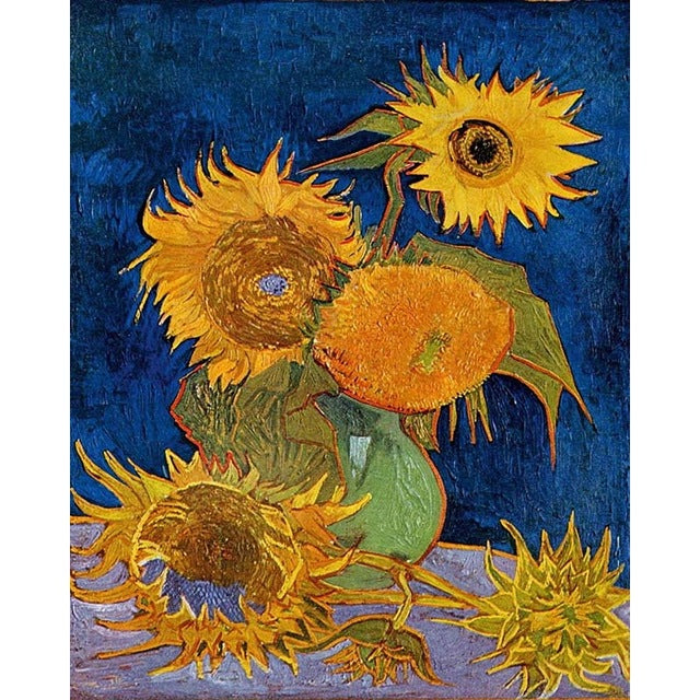 Vase with five sunflowers by Vincent Van Gogh - Van-Go Paint-By-Number Kit