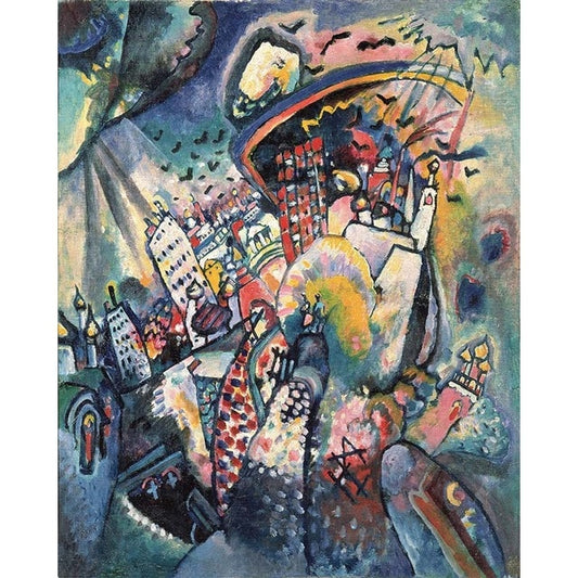 Moscow. Red square by Wassily Kandinsky - Van-Go Paint-By-Number Kit