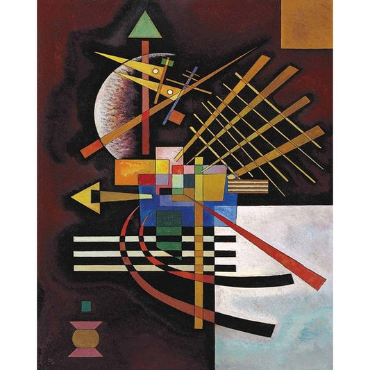 Top and Left by Wassily Kandinsky - Van-Go Paint-By-Number Kit