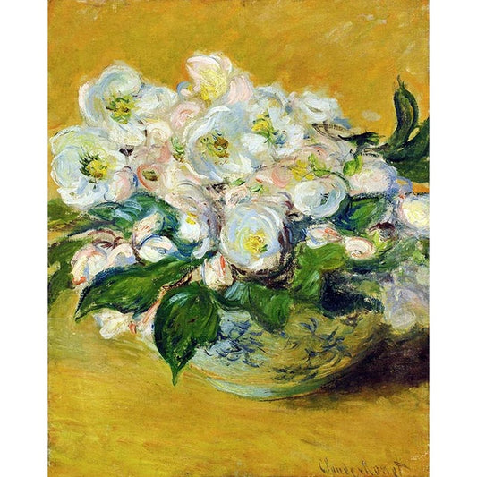 Christmas roses by Claude Monet - Van-Go Paint-By-Number Kit