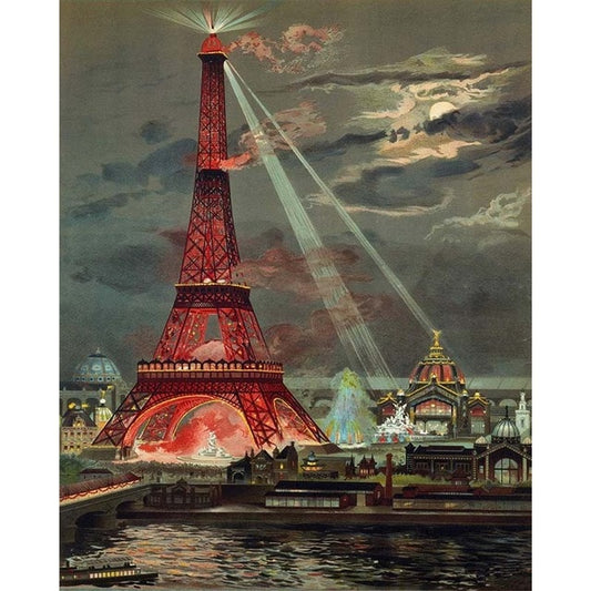 Eiffel Tower Exposition - Van-Go Paint-By-Number Kit