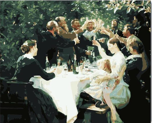 Hip, Hip, Hurrah! by Peder Severin Kröyer - Van-Go Paint-By-Number Kit