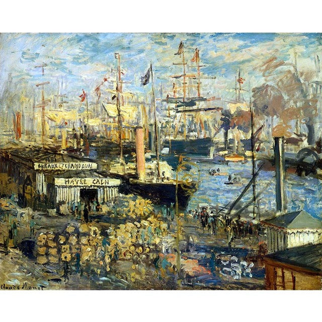 A large promenade at Le Havre by Claude Monet - Van-Go Paint-By-Number Kit