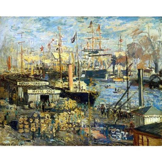 A large promenade at Le Havre by Claude Monet - Van-Go Paint-By-Number Kit