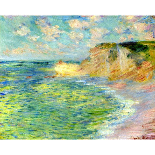Cliffs at Amont by Claude Monet - Van-Go Paint-By-Number Kit