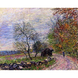 Along the woods in Autumn by Alfred Sisley (4) - Van-Go Paint-By-Number Kit