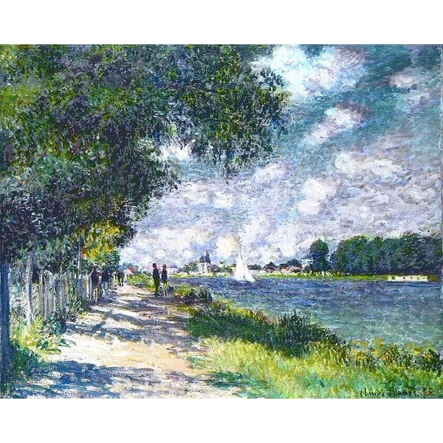 The Seine at Argenteuil by Claude Monet - Van-Go Paint-By-Number Kit