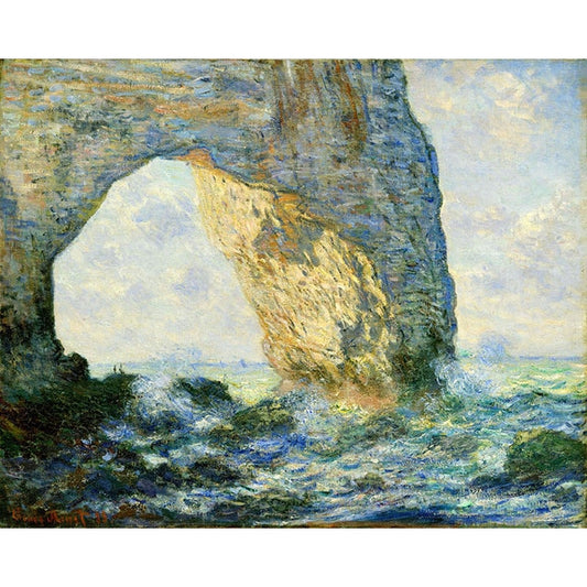 Arch to the West from Etretat by Claude Monet - Van-Go Paint-By-Number Kit