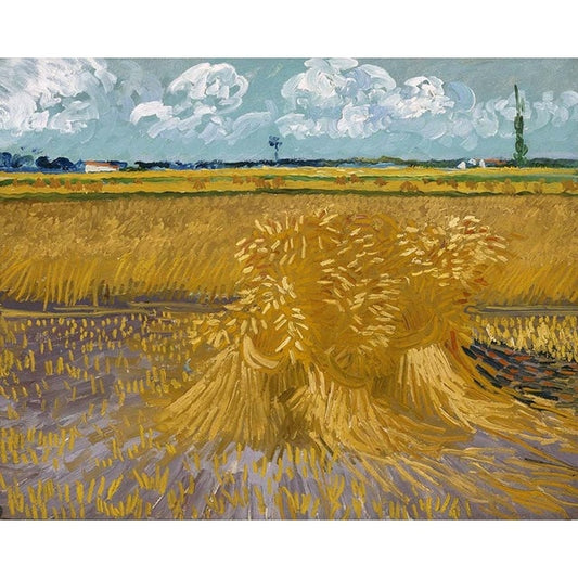 Wheat field with sheaves by Vincent Van Gogh - Van-Go Paint-By-Number Kit