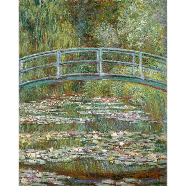 Bridge over pond water lilies by Claude Monet - Van-Go Paint-By-Number Kit