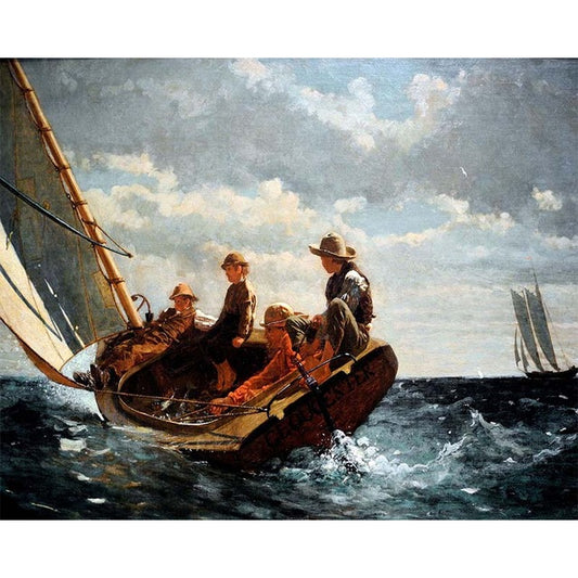 Breezing Up by Winslow Homer - Van-Go Paint-By-Number Kit
