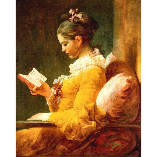 The Reader by Jean-Honoré Fragonard - Van-Go Paint-By-Number Kit