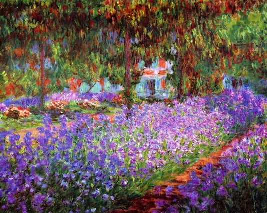 Garden At Giverny by Claude Monet - Van-Go Paint-By-Number Kit
