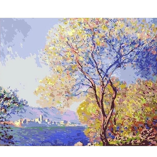 Antibes Seen From La Salis by Claude Monet - Van-Go Paint-By-Number Kit