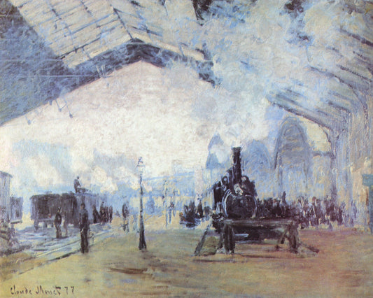 Saint Lazare train station by Claude Monet - Van-Go Paint-By-Number Kit