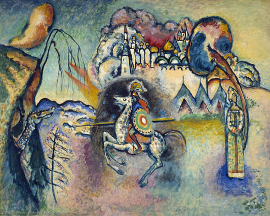 St. George and the dragon by Wassily Kandinsky - Van-Go Paint-By-Number Kit