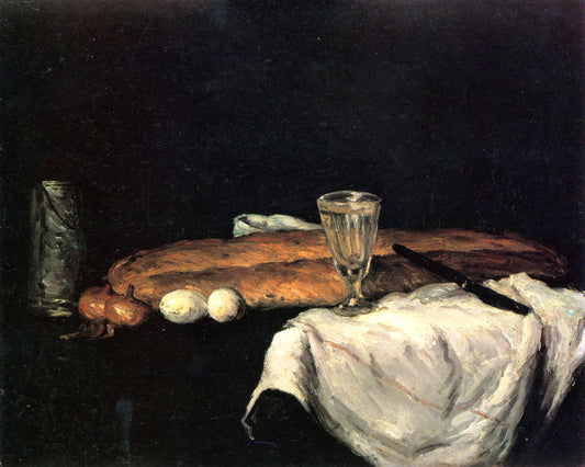 Still Life with Bread and Eggs by Paul Cezanne - Van-Go Paint-By-Number Kit