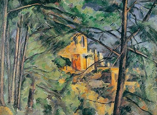 Château Noir derrière les arbres by Paul Cezanne - Van-Go Paint-By-Number Kit