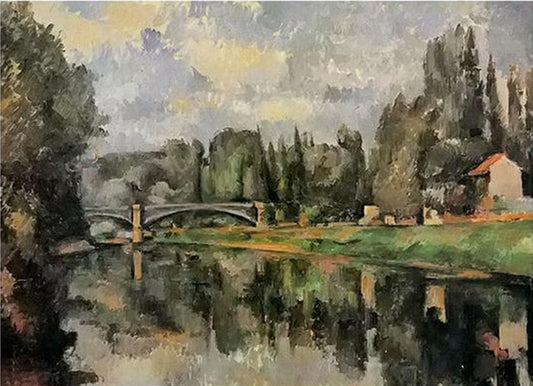 Bridge Over The Marne at Creteil by Paul Cezanne - Van-Go Paint-By-Number Kit