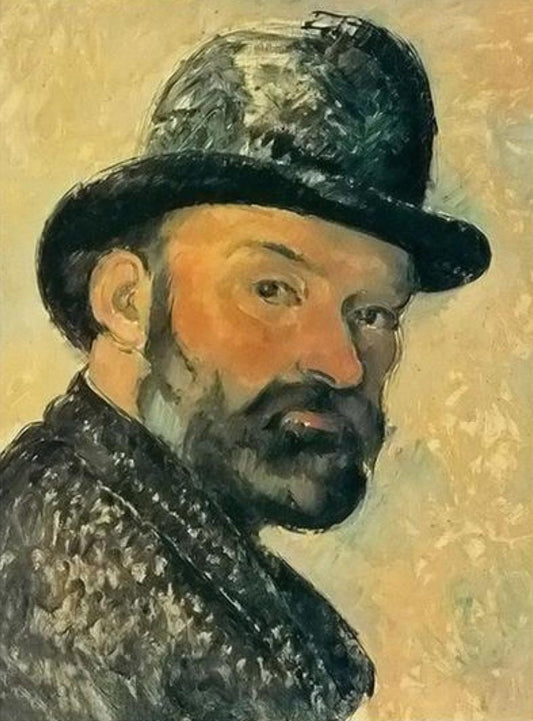 Self-Portrait with Bowler Hat by Paul Cezanne - Van-Go Paint-By-Number Kit
