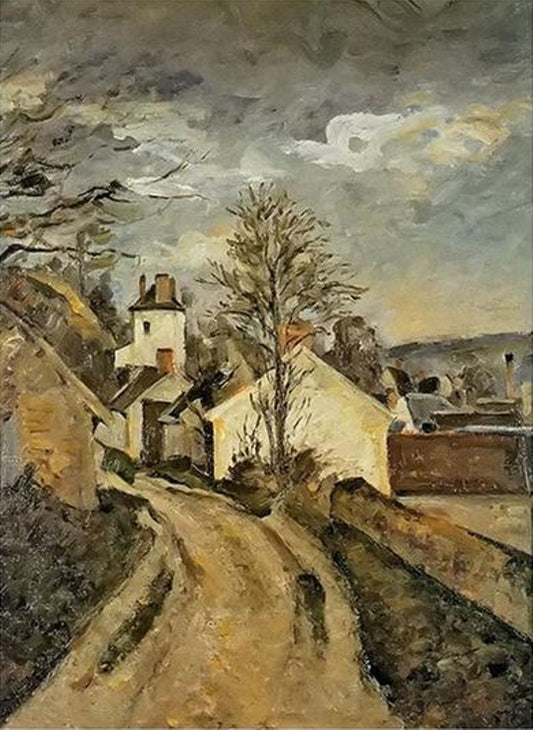 Dr. Gachet's House is in Auvers by Paul Cezanne - Van-Go Paint-By-Number Kit