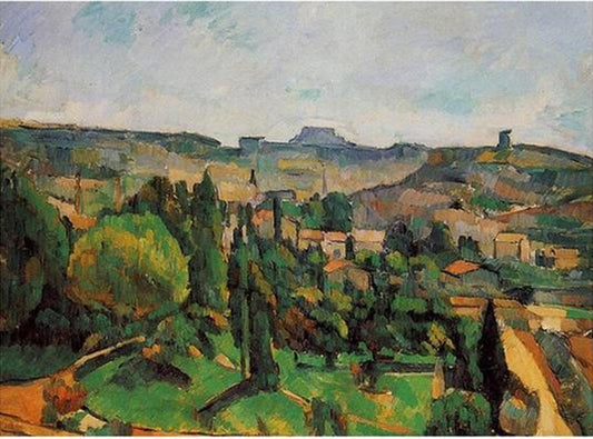Landscape in the Ile de France by Paul Cezanne - Van-Go Paint-By-Number Kit