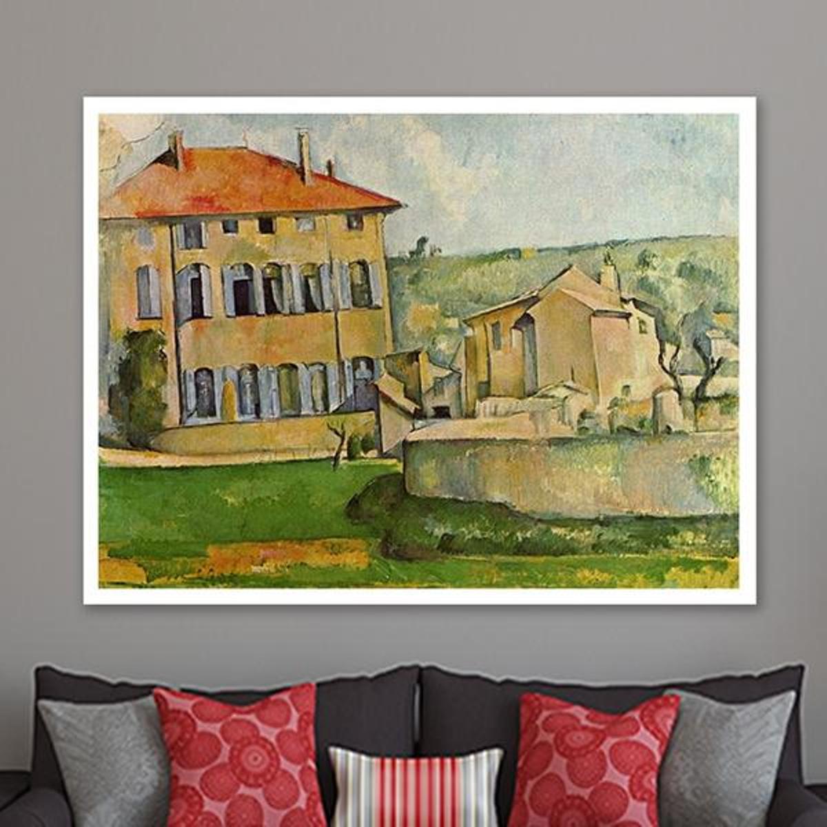 House and Farm at Jas de Bouffan by Paul Cezanne - Van-Go Paint-By-Number Kit
