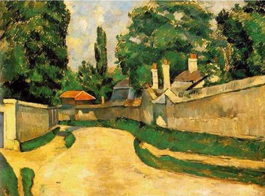 Houses Along a Road by Paul Cezanne - Van-Go Paint-By-Number Kit