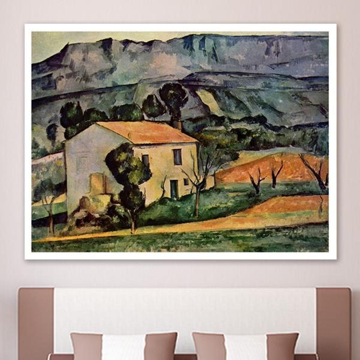 Houses in Provence near Gardanne by Paul Cezanne - Van-Go Paint-By-Number Kit