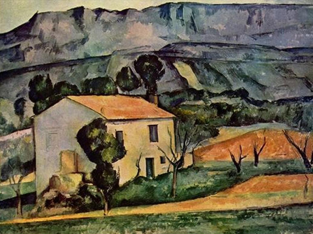 Houses in Provence near Gardanne by Paul Cezanne - Van-Go Paint-By-Number Kit