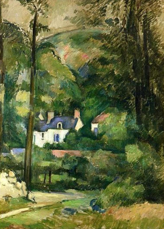 Houses in the Greenery by Paul Cezanne - Van-Go Paint-By-Number Kit
