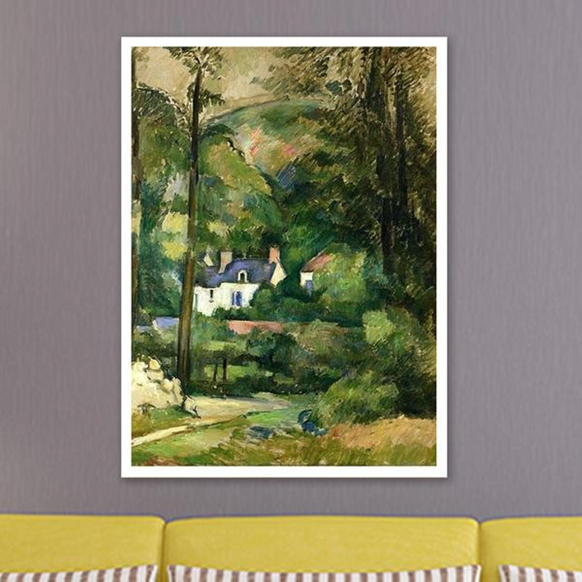 Houses in the Greenery by Paul Cezanne - Van-Go Paint-By-Number Kit