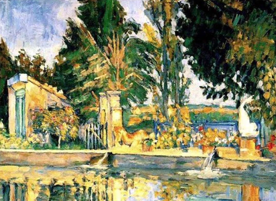 Jas de Bouffan, the Pool by Paul Cezanne - Van-Go Paint-By-Number Kit